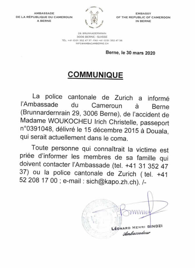 communique_ambassade_cmr_suisse_avis_accident