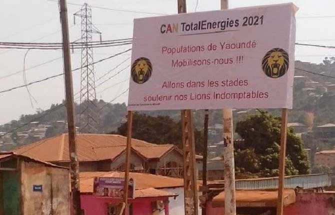 Les affiches annonÃ§ant la CAN 2021 au Cameroun commencent Ã  faire leur apparition