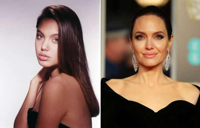SÃ©rie: Les CÃ©lÃ©britÃ©s Hier-Aujourd'hui: Angelina Jolie