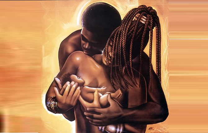 Beautiful black couple series