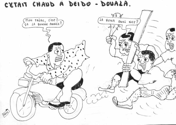 Emeutes de DEIDO: Les jeunes pourchassent un benskineur