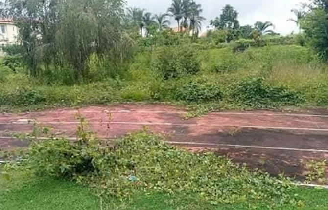 Le Centre d'excellence de la CAF abandonnÃ© dans la broussaille Ã  Mbankomo