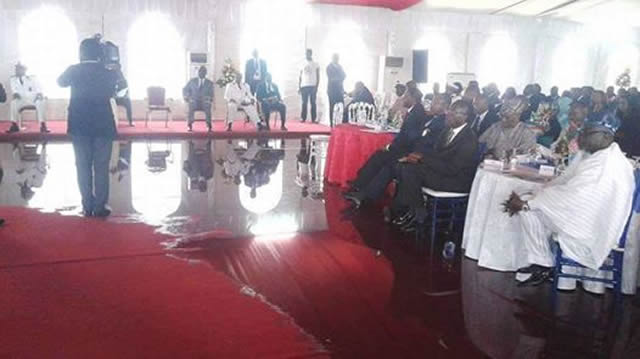 Inondation dans la salle de cÃ©rÃ©monie d'inauguration de la cimenterie DANGOTE CEMENT