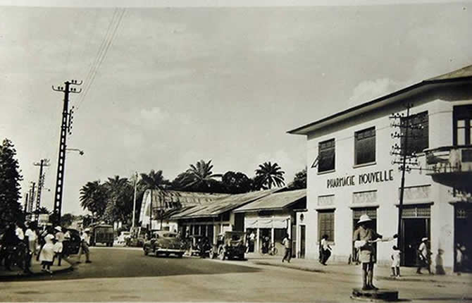 Douala Carrefour PoincarÃ© en 1950