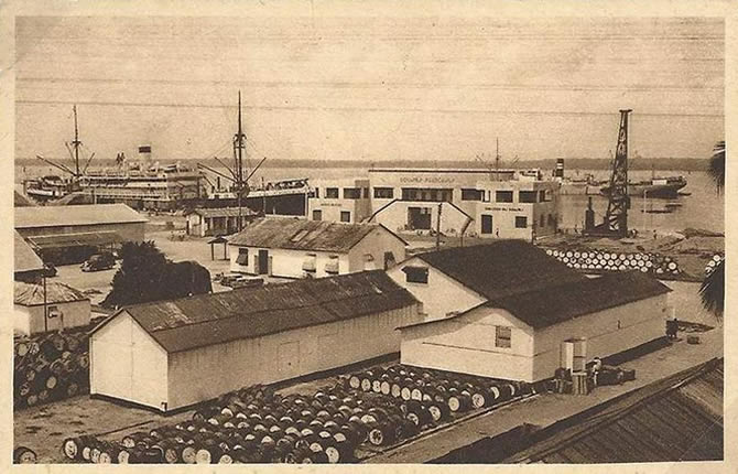 Port de Douala en 1950
