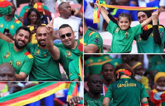 Les Ã©gyptiens au stade Japoma pour supporter le Cameroun