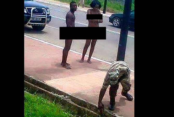 Femme infidÃ¨le et son amant nuent dans la rue