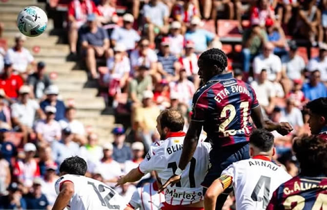 Liga : Karl Etta Eyong toujours muet, Levante arrache le nul au bout du suspense face à Girona