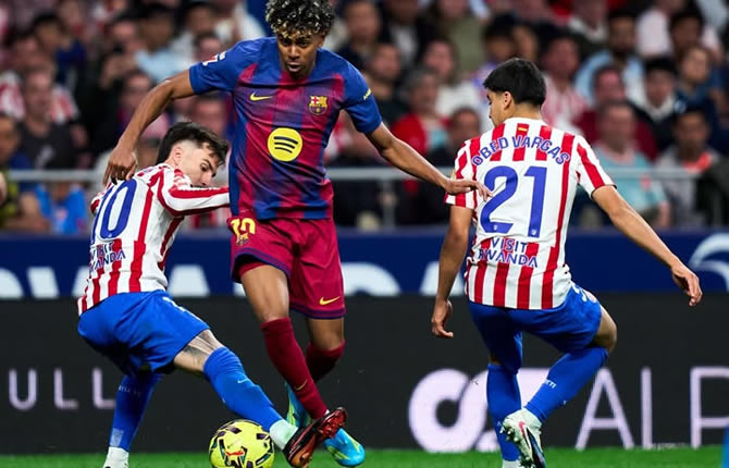 Catastrophe au Camp Nou : l’Atlético Madrid terrasse le Barça, Cubarsi expulsé et Simeone frappe fort