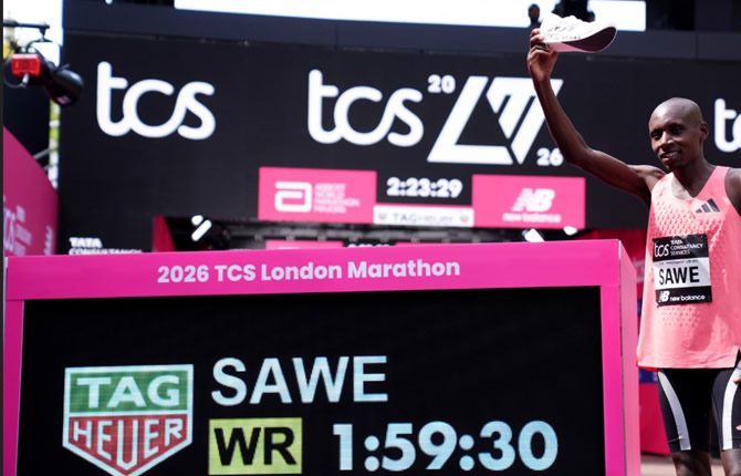 Historique : Sabastian Sawe explose le record du monde à Londres, sous les 2 heures ! Le Kényan entre dans la légende