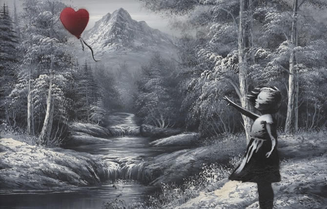 Il voulait juste un ballon… Un acheteur mystère claque 18 millions de dollars pour un Banksy