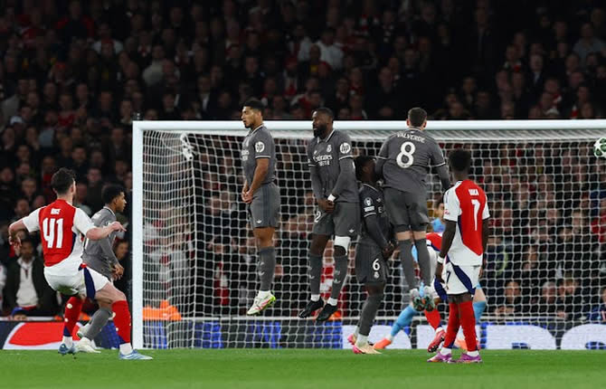 Quarts de finale Champions League : Arsenal corrige le Réal de Madrid en match aller 