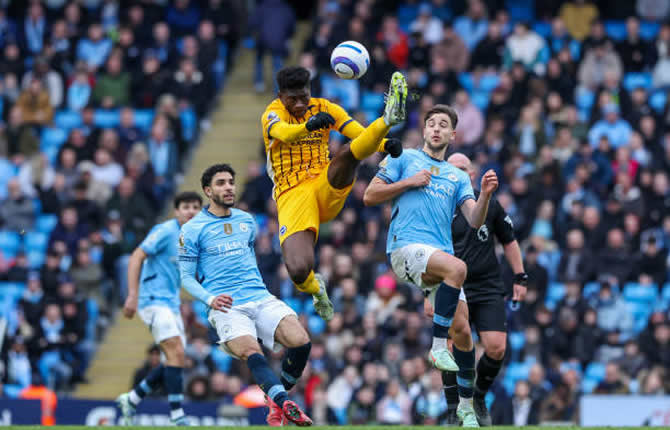 Carlos Baleba et Brighton neutralisent Manchester City à l'Etihad Stadium