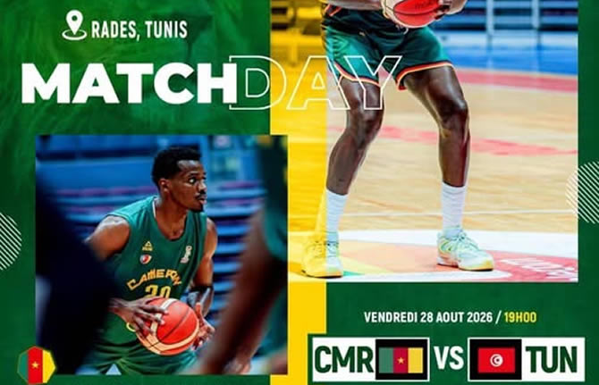 Mondial 2027 de basket : le Cameroun joue le pouvoir face à la Tunisie à Radès