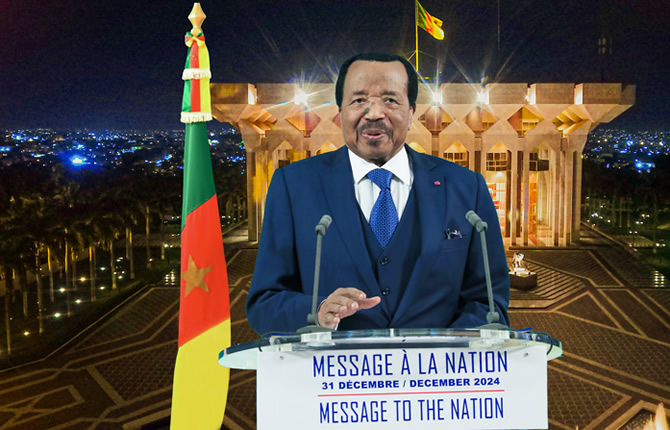 Le discours de Paul Biya à l?occasion de la fin d?année 2024 et du Nouvel An 2025