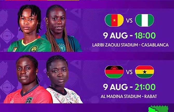 CAN Féminine 2026 : Cameroun-Nigeria, les Lionnes face à l’immense défi des championnes d’Afrique - Le programme de ce jour