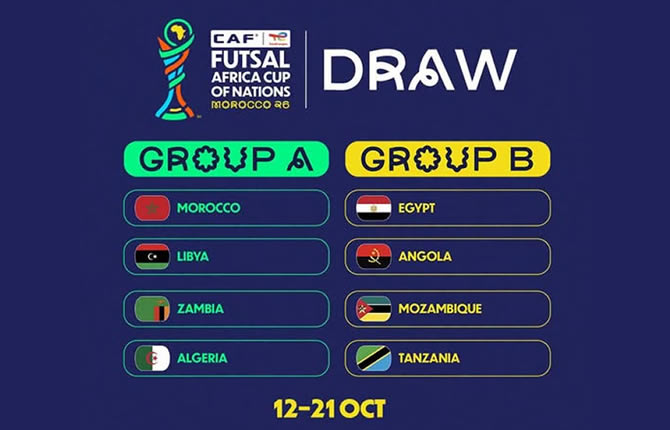 CAN Futsal 2026 : Maroc-Algérie dès l’ouverture, le tirage promet déjà du lourd