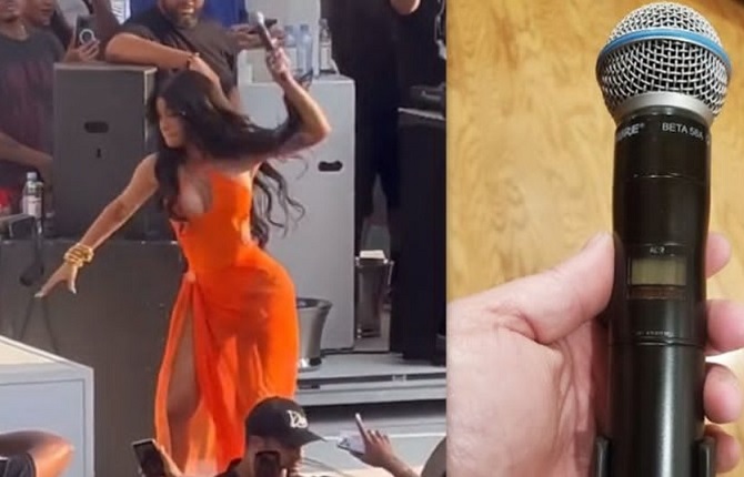 Le micro de la rappeuse américaine Cardi B vendu pour près de  550 millions de FCFA