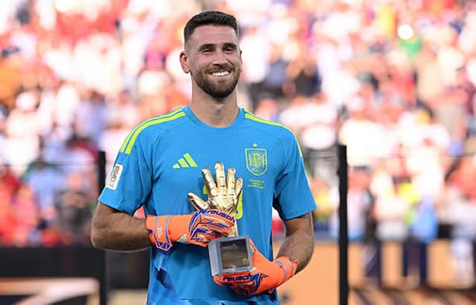 Mondial 2026 : Unai Simón sacré meilleur gardien après une Coupe du monde presque parfaite avec l'Espagne