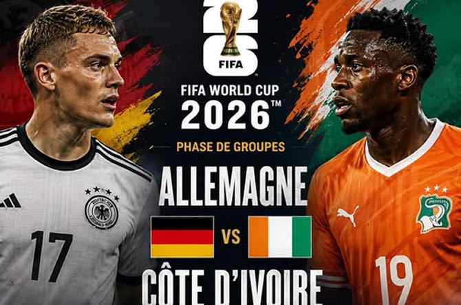 Coupe du Monde 2026 : Allemagne – Côte d’Ivoire, un choc explosif pour une qualification historique à Toronto