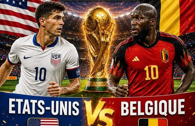 Coupe du monde 2026 : les États-Unis veulent briser 96 ans de malédiction face à la Belgique