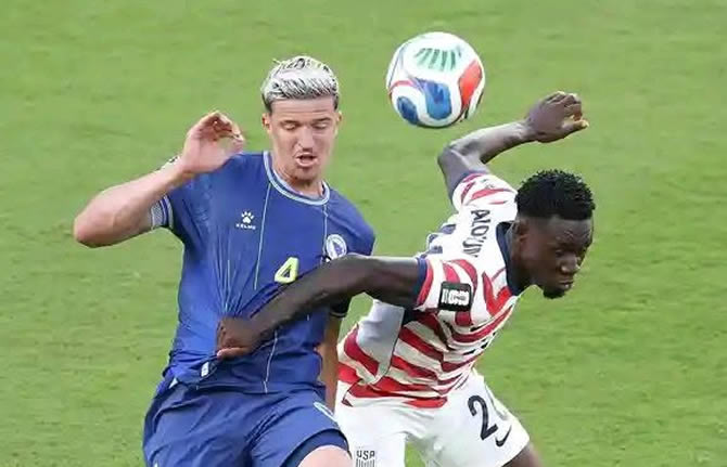 Coupe du monde 2026 : les États-Unis domptent la Bosnie à 10 contre 11 et défieront la Belgique en huitièmes