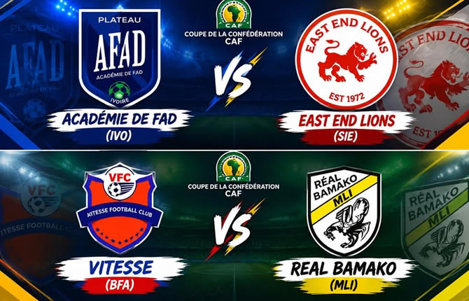 AFAD-East End Lions : les Ivoiriens veulent tout casser dès l’aller en Coupe CAF, le programme complet du dimanche 