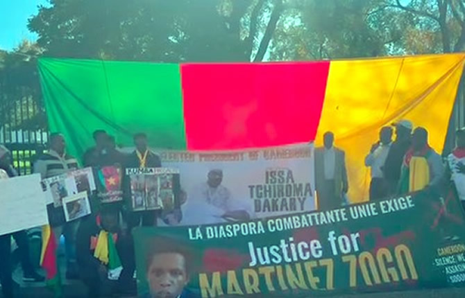Washington gronde : des Camerounais manifestent devant la Maison Blanche pour dénoncer un ?hold-up ?lectoral? au Cameroun