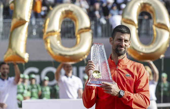 EXCLUSIF ? Novak Djokovic entre dans l?histoire avec un 100? titre ? Gen?ve !