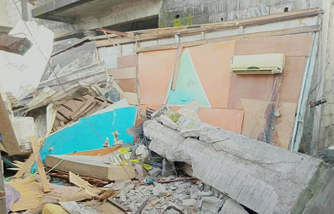 Douala : un père et ses trois enfants tués par la chute d’un bloc de béton, deux autres enfants échappent au drame