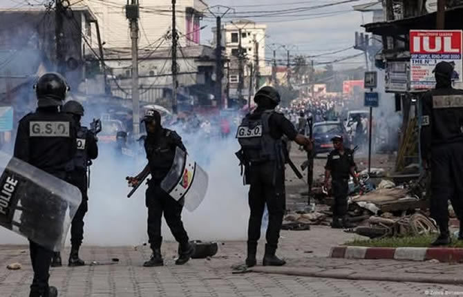 Douala: plus de 100 interpellations après les manifestations post-électorales. Le Gouverneur publie la liste officielle