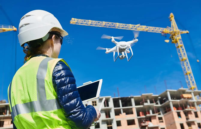 Utilisation des drones pour contrôler la construction pour la Coupe du monde 2030 au Maroc