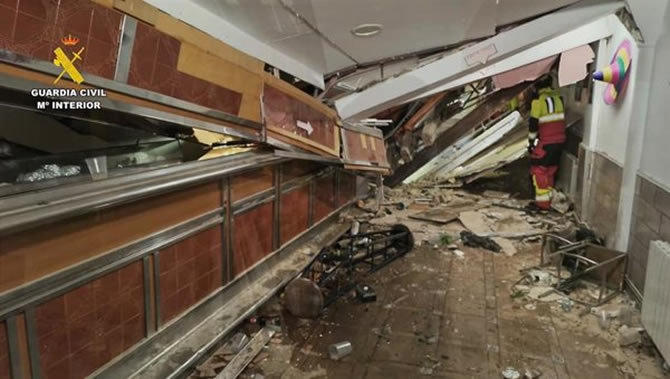 Drame en Espagne : un bar s’effondre sur près de 50 clients, au moins 12 blessés dont 6 hospitalisés