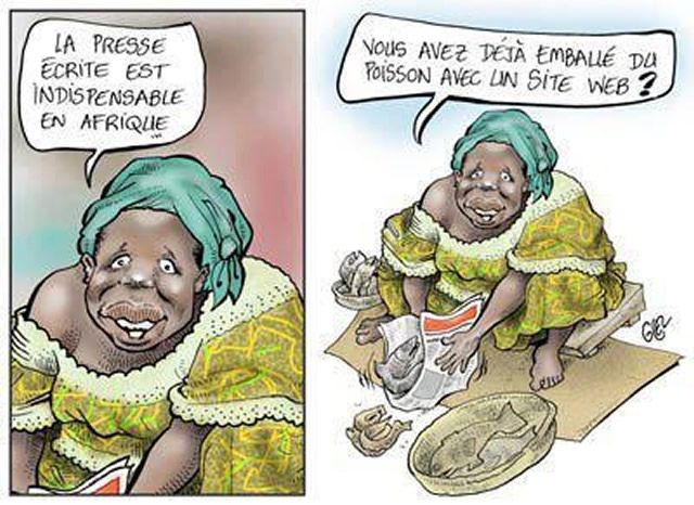 La presse écrite selon mami makala