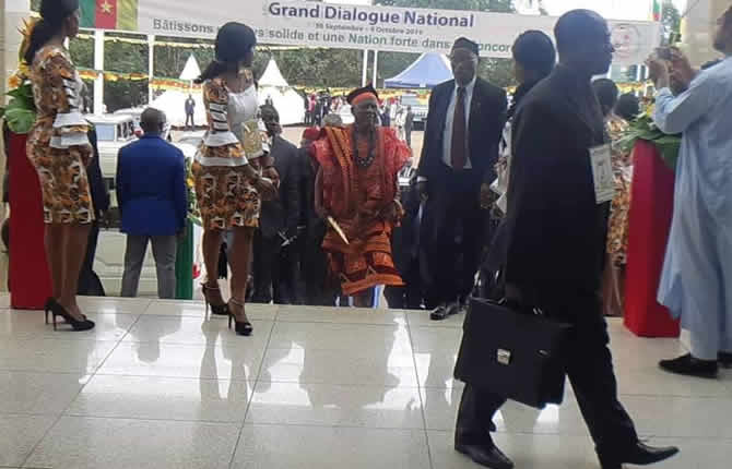 DECLARATION LIMINAIRE DE Ni John FRU NDI, Président du FRONT SOCIAL DEMOCRATE (SDF) A L?OCCASION DE L?OUVERTURE DU GRAND DIALOGUE NATIONAL