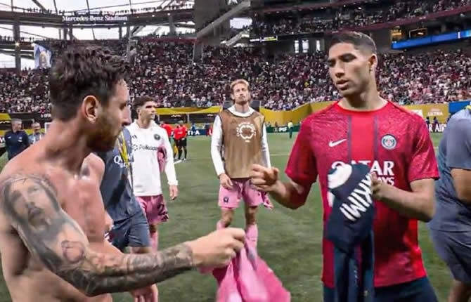 Coupe du Monde des Clubs : Hakimi brille, Messi impuissant, le PSG écrase l?Inter Miami (4-0)
