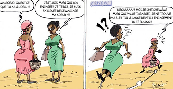 Femme battue ... violence conjugale ?