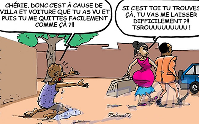 Elle quitte son mari pour suivre un homme riche