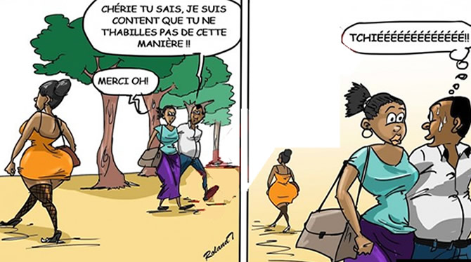 Voyeurisme: Il ironise sur la tenue de sa femme