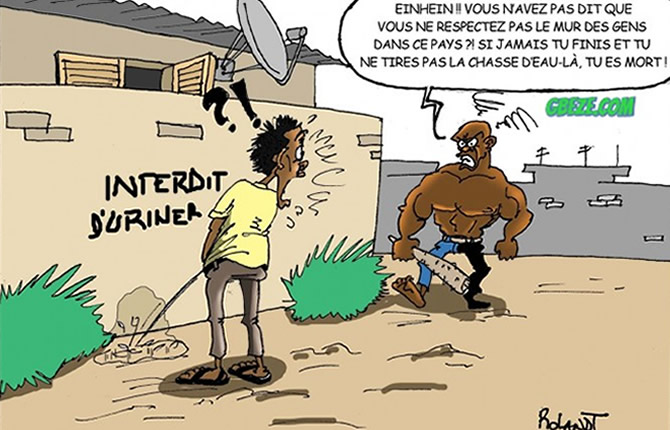 Interdit d'uriner ici