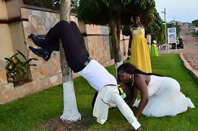 Le bisous acrobatique