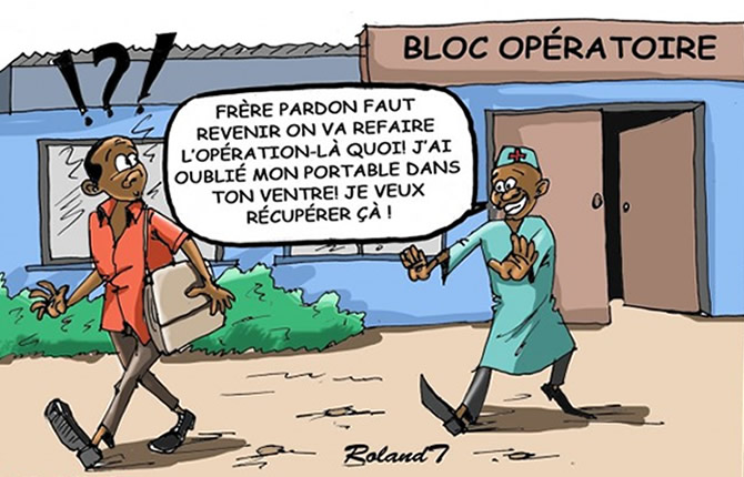 Le médécin oubli son portable dans le ventre du patient