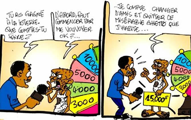 Quand un pauvre gagne à la loterie