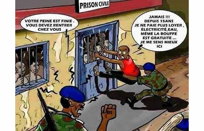 Cameroun Humour Un Prisonnier Qui Refuse La Liberte