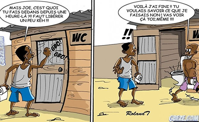 W.C cour commune