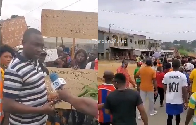 La population de Japoma descend dans la rue pour éviter les casses dans leur quartier