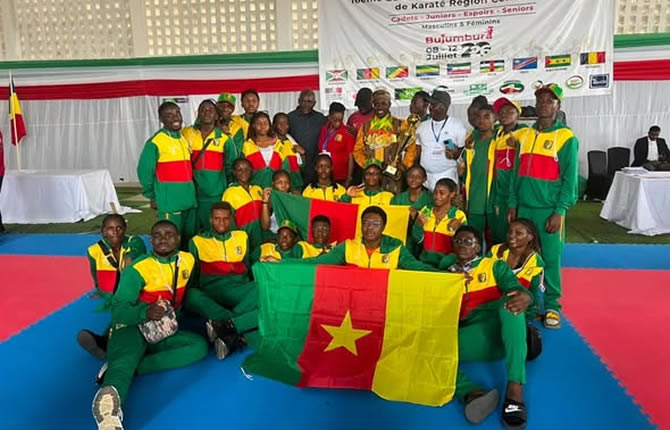 Karaté : Le Cameroun écrase l’Afrique Centrale avec 37 médailles, dont 28 en or