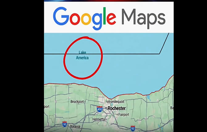 Google Maps rebaptise le lac Ontario « lac America » aux États-Unis : le Canada dit non