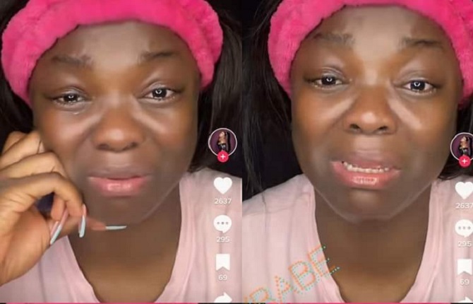 La comédienne Laure Moa Minga en pleurs ne supporte pas la suppression de son compte TikTok 