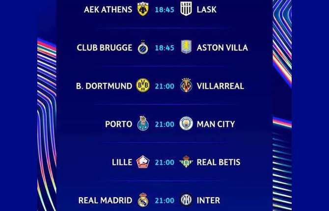Ligue des champions : Real Madrid-Inter, City à Porto, Dortmund, Lille, Bruges… Le programme de la folle soirée du 8 septembre 2026